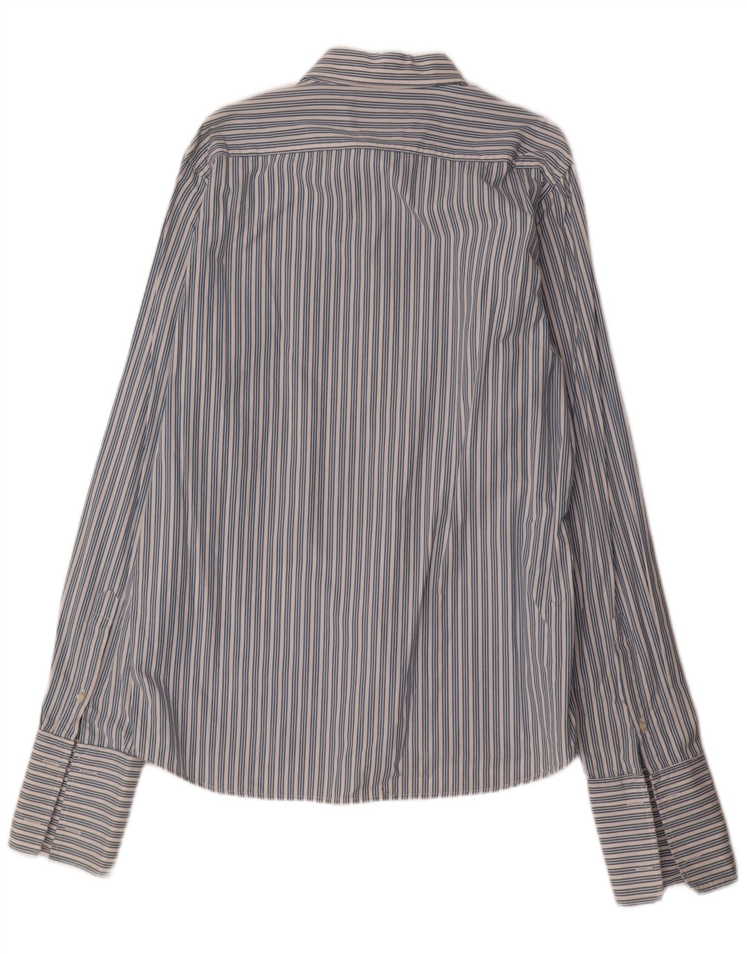 Jack Wills Formales Herrenhemd XL aus blau gestreifter Baumwolle