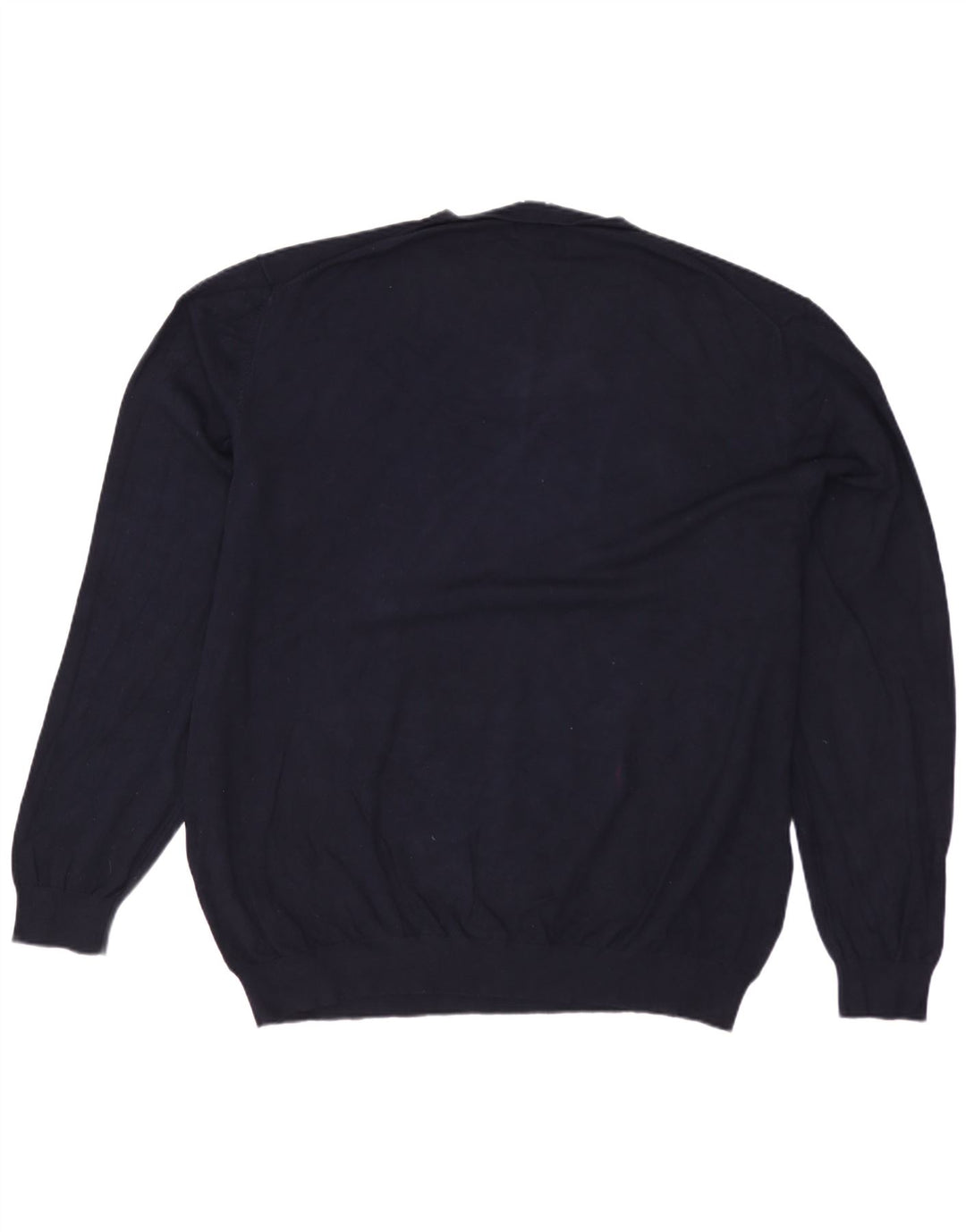 ZARA Herren V-Ausschnitt Pullover Pullover 2XL Marineblau Viskose