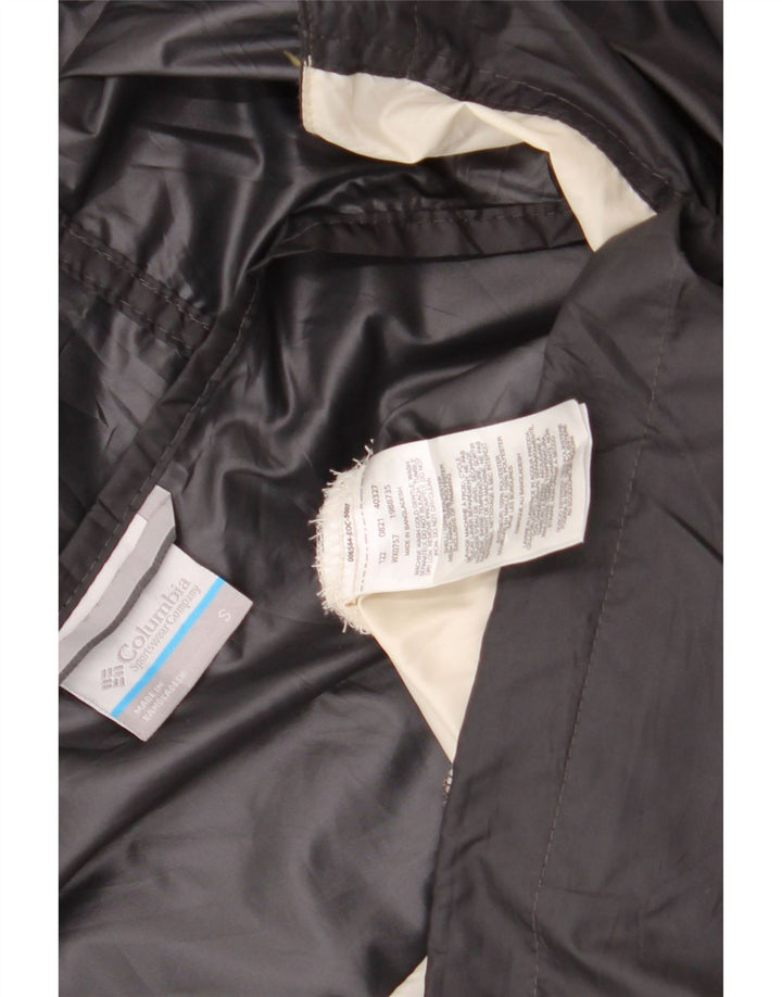 Columbia Herren-Regenjacke mit Kapuze, UK 36, Größe S, weiß, Colourblock-Polyester