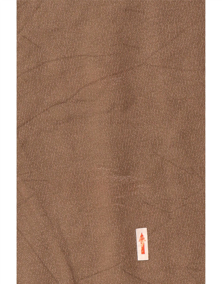 Ärmelloser Rollkragenpullover für Herren von Zara aus mittelbrauner Baumwolle