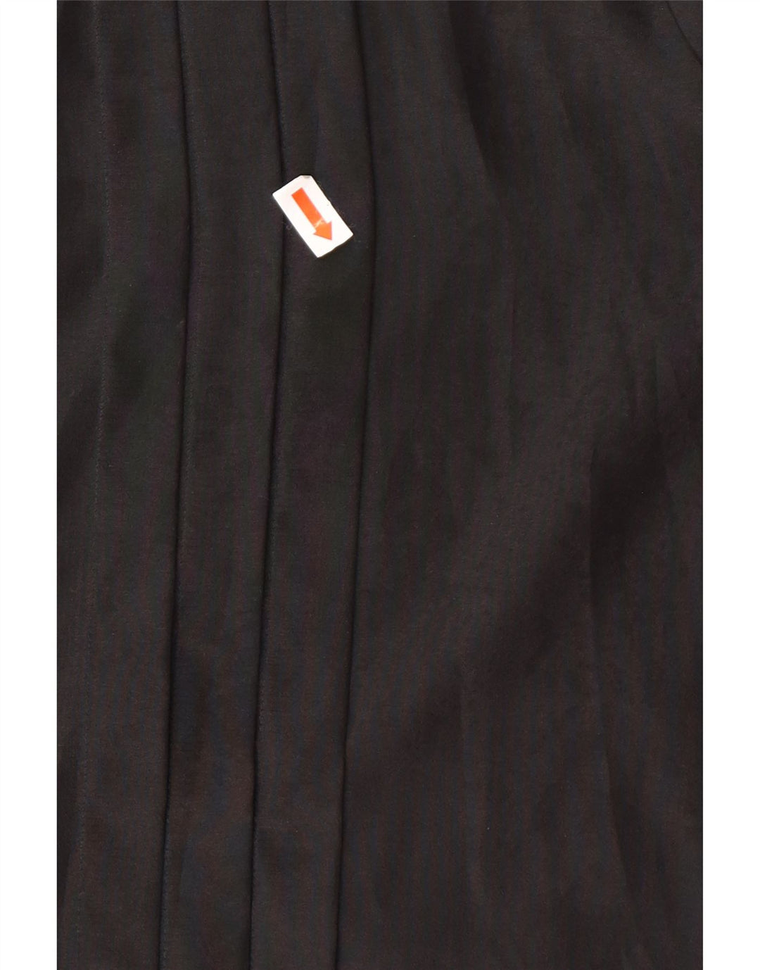 VINTAGE Damen Hemdbluse IT 46 Großes schwarzes Polyester