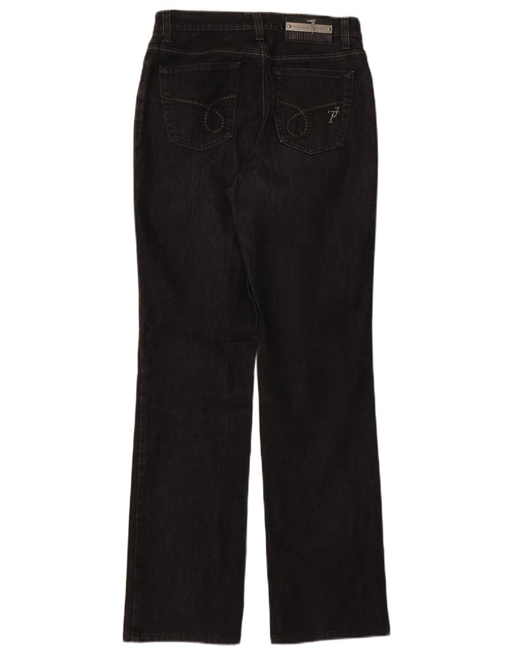 Trussardi Damen Bootcut Jeans W28 L31 Schwarze Baumwolle