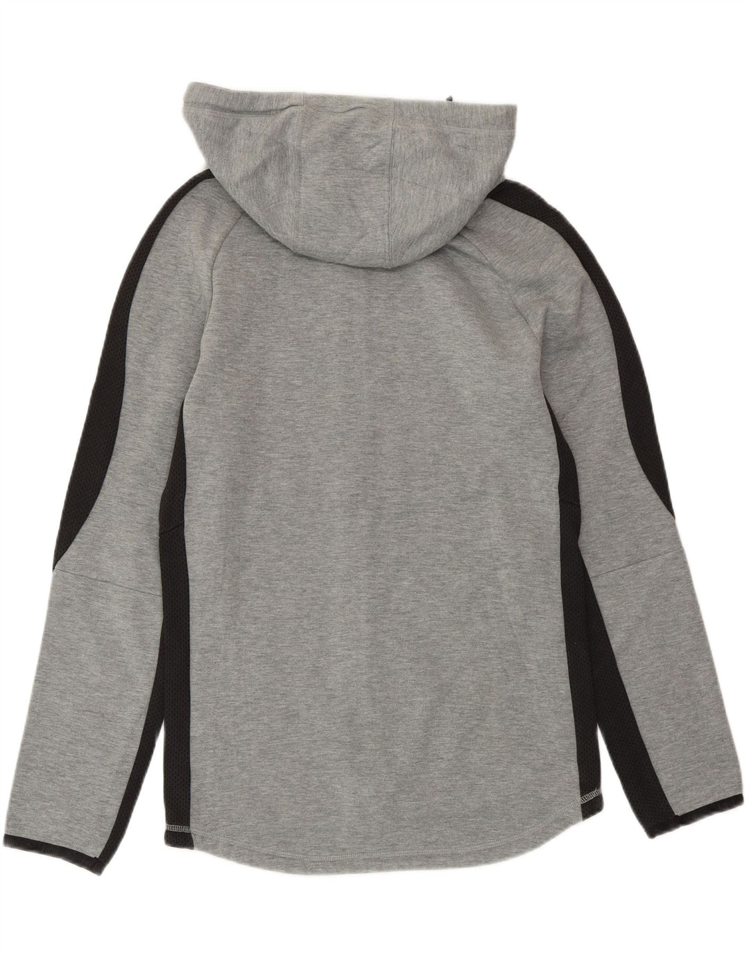 PUMA Herren-Kapuzenpullover mit Reißverschluss, klein, Grau, Colourblock-Baumwolle
