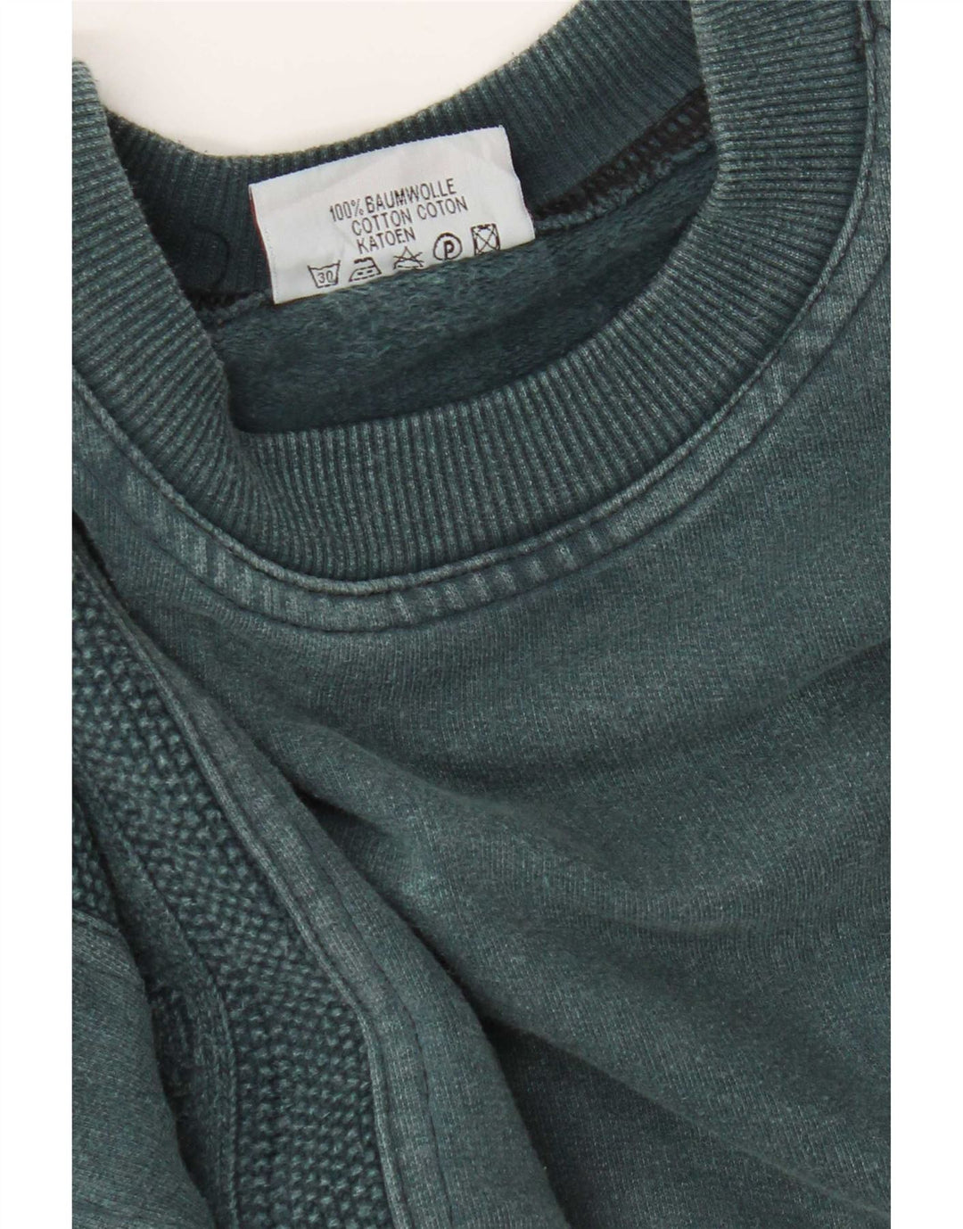 Vintage Herren Sweatshirt Pullover XL Blaue Baumwolle
