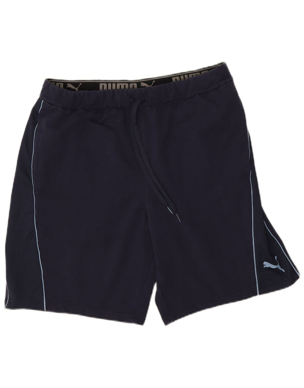 PUMA Herren-Sportshorts, groß, marineblau, Baumwolle