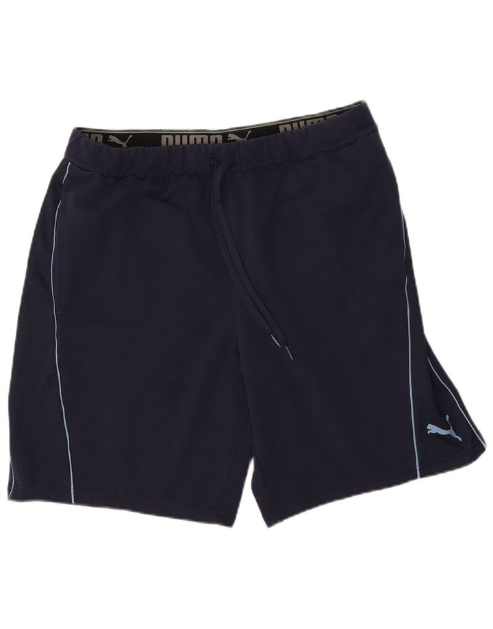 PUMA Herren-Sportshorts, groß, marineblau, Baumwolle