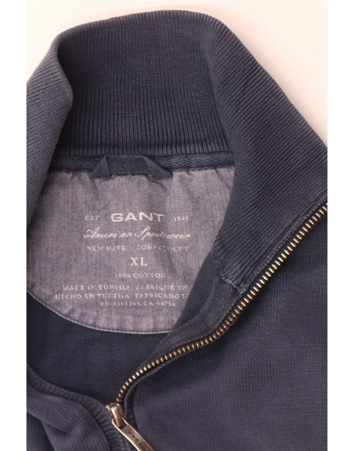 Gant Herren Strickjacke XL Marineblau Baumwolle