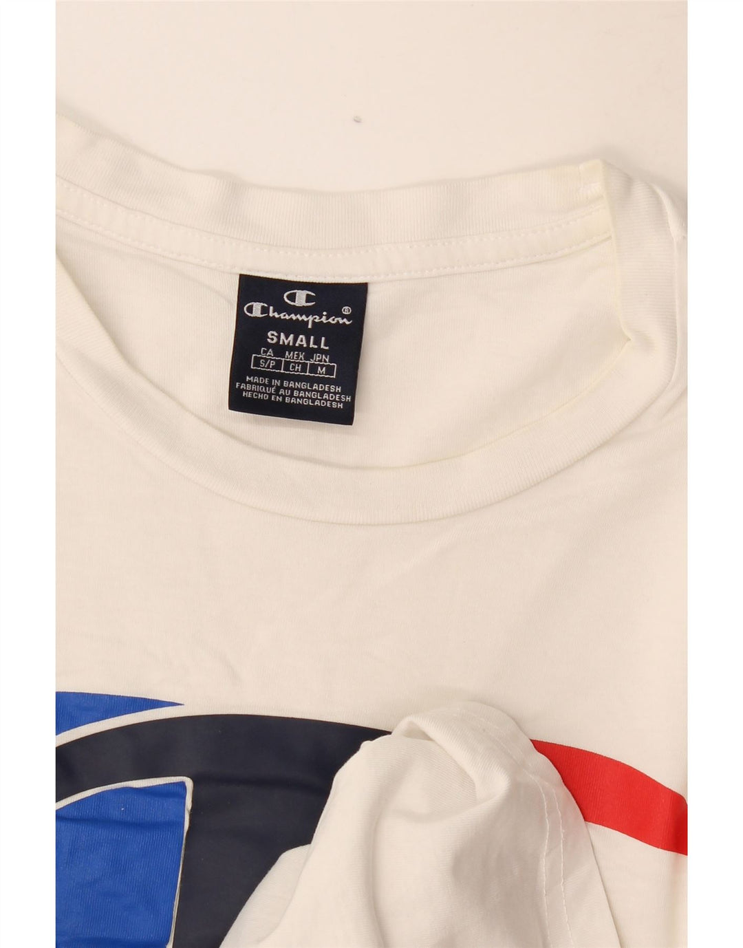 Champion Herren-T-Shirt mit Grafik, Größe S, Weiß