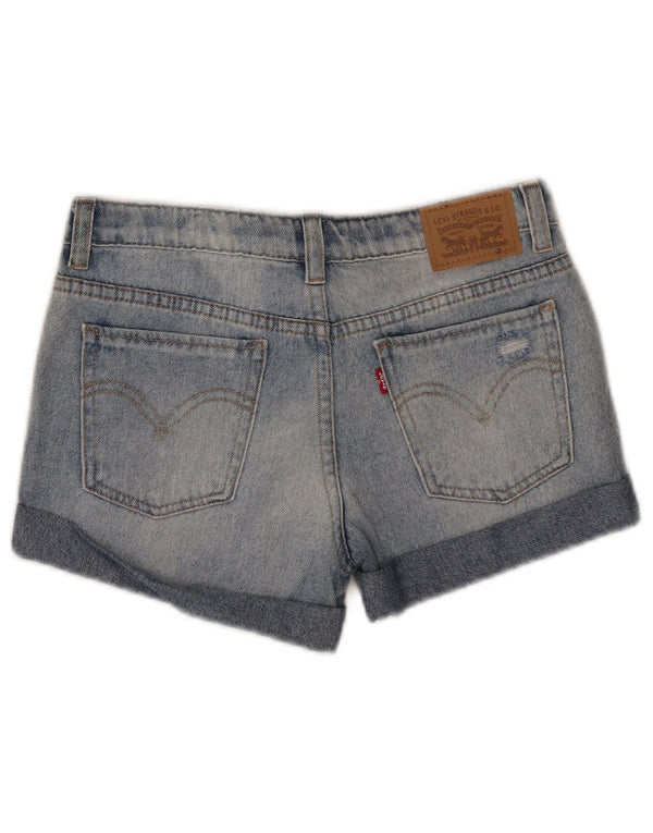 Levi's Girlfriend Distressed Jeansshorts für Mädchen, 9–10 Jahre, W25, blaue Baumwolle