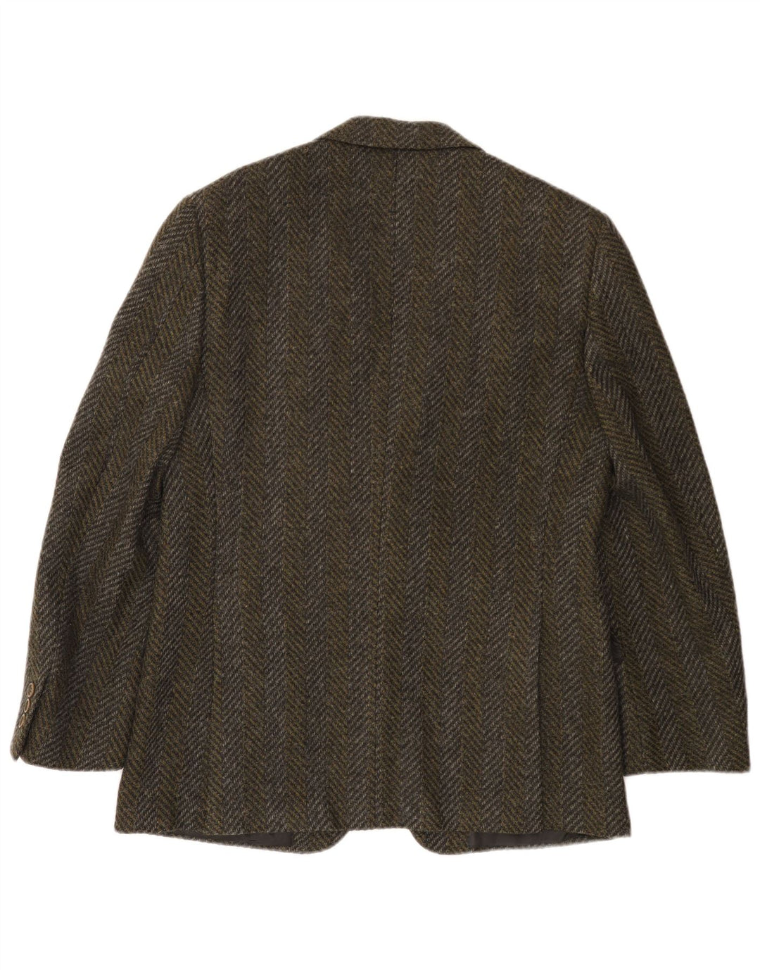 Pierre Cardin Herren-Blazer mit 2 Knöpfen, UK 38, mittleres Khaki, Fischgrätenmuster