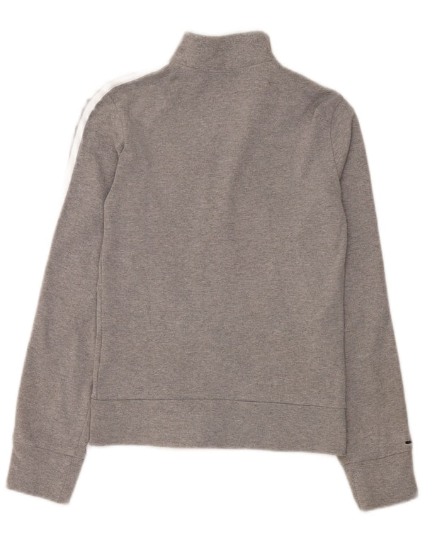Adidas Damen-Trainingsanzug mit normaler Passform, Top-Jacke, Größe S, Größe S, Grau, Baumwolle