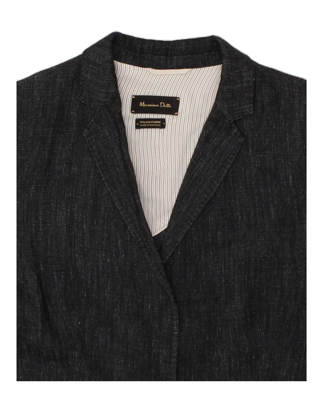 MASSIMO DUTTI Womens 1 Button Blazer Jacket EU 40 Medium Grey Vintage Massimo Dutti and Second-Hand Massimo Dutti from Messina Hembry 