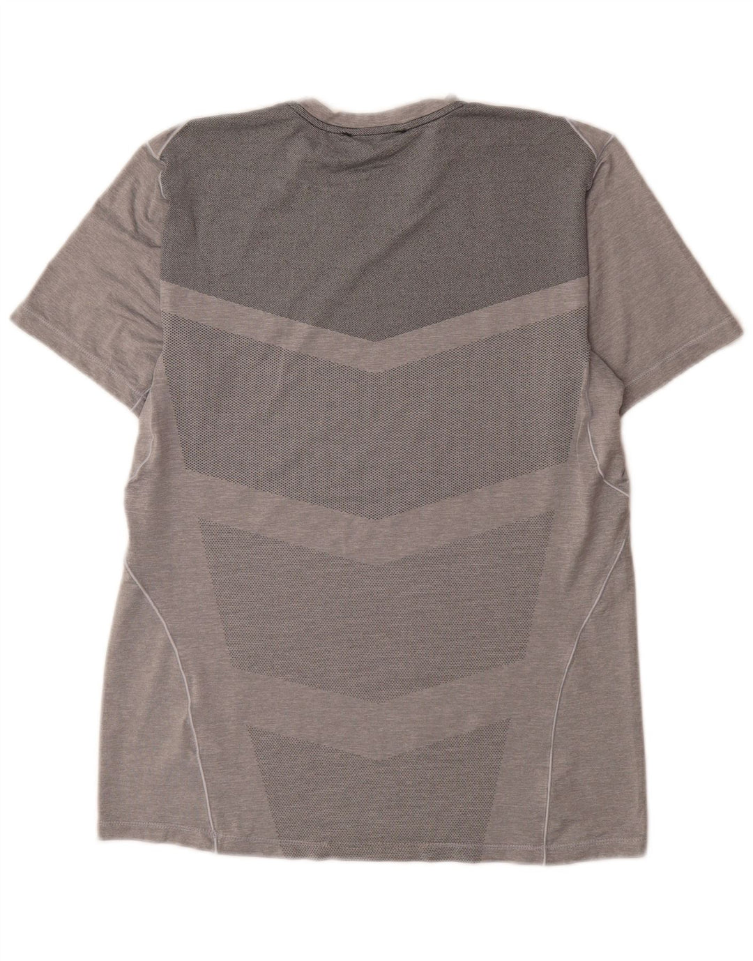 Nike Herren Dri Fit T-Shirt-Oberteil aus mittelgrauem Polyester