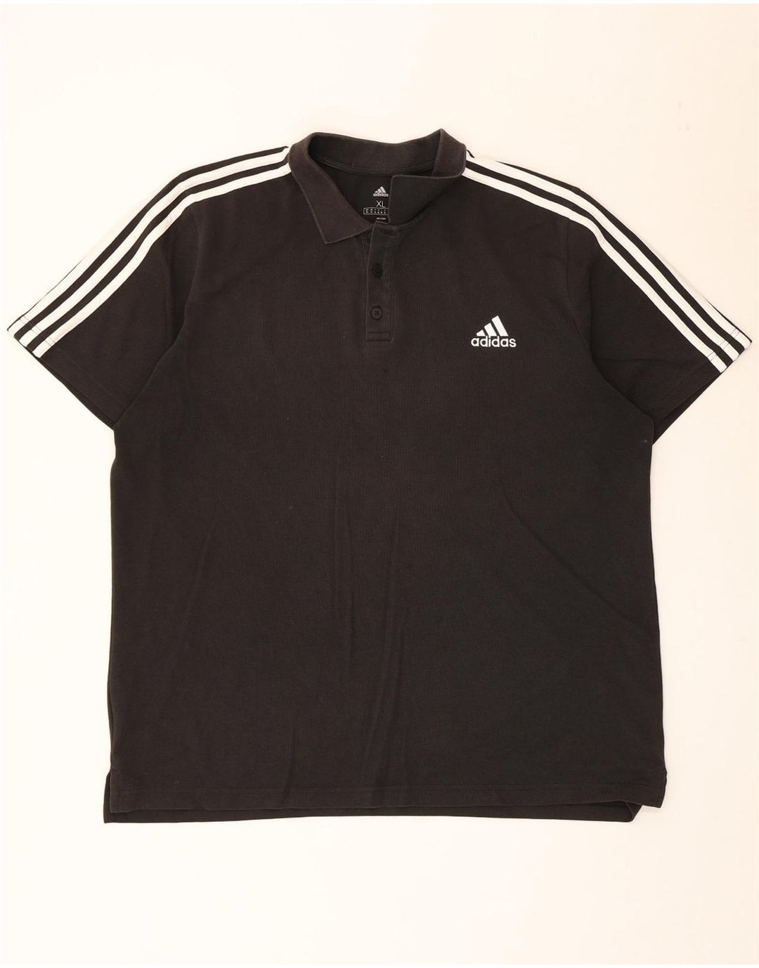 Adidas Herren Poloshirt XL Schwarz Baumwolle