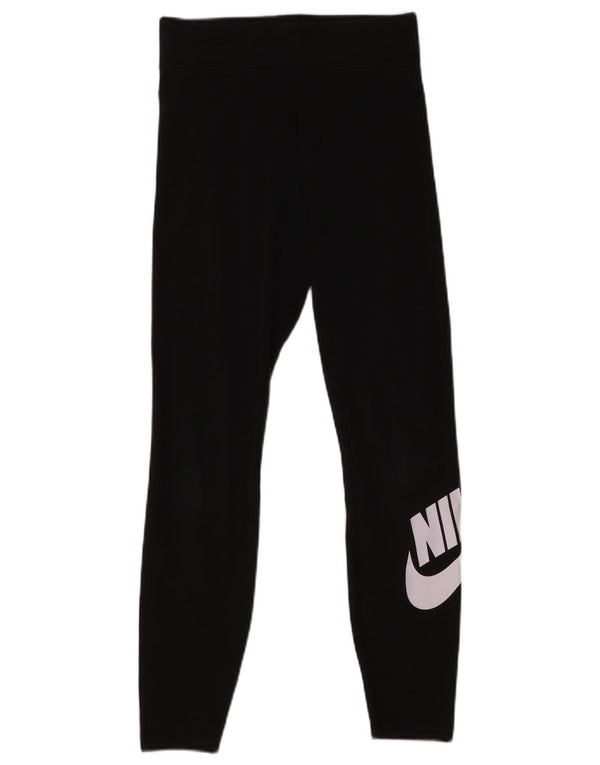 Nike Damen-Leggings mit Grafik, Größe S, Größe S, Schwarz, Baumwolle, Sport