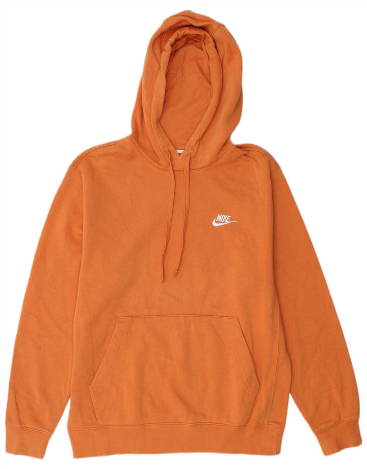 Nike Herren Kapuzenpullover, Größe S, Orange, Baumwolle