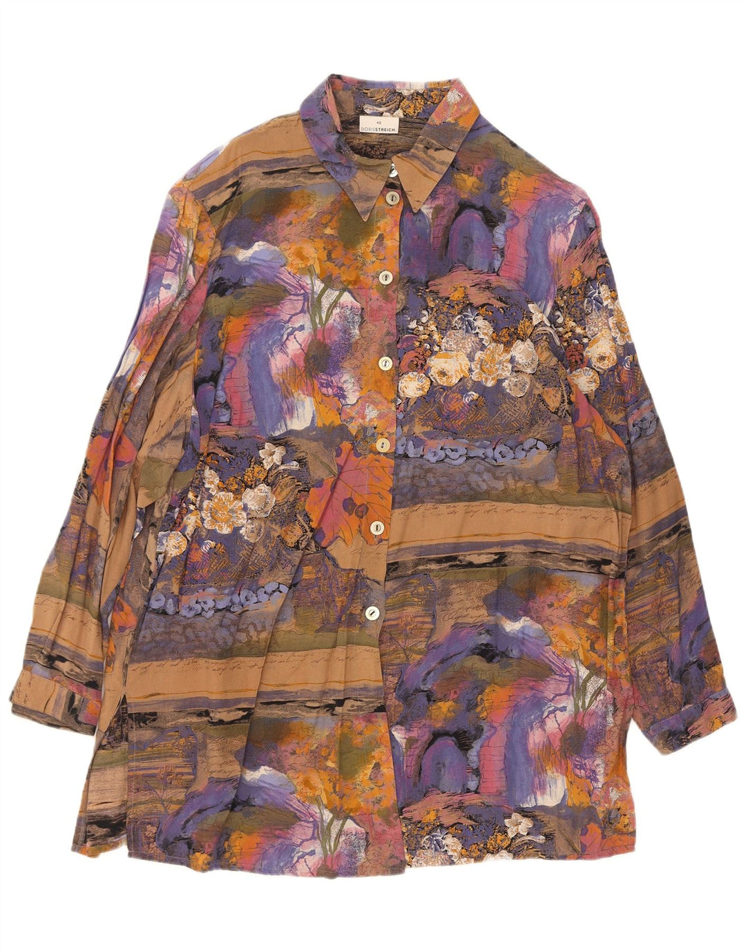 Doris Streich Damen Shirt EU 48 2XL Mehrfarbig Patchwork