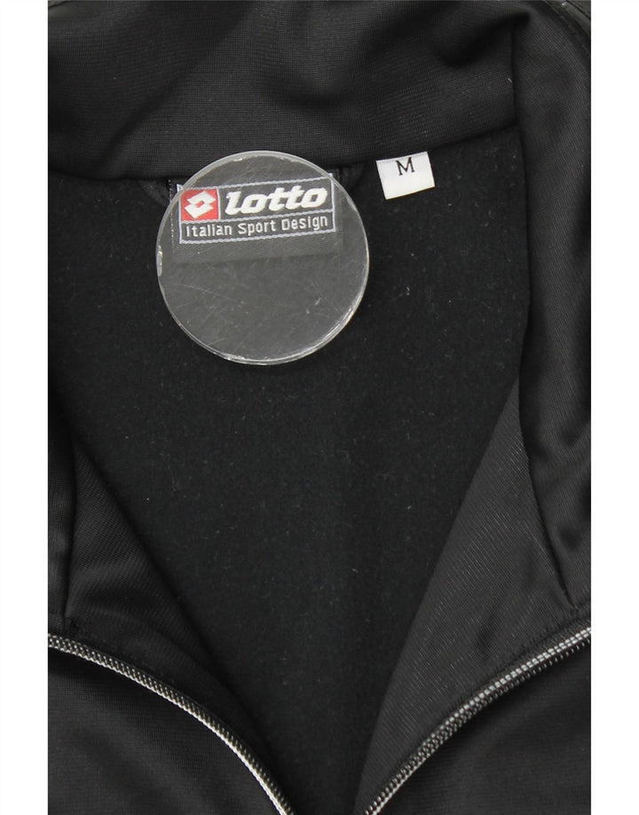 Lotto Damen-Trainingsanzug-Oberteiljacke UK 14 Mittelschwarzes Polyester