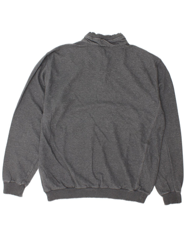 Champion Herren-Sweatshirt mit Reißverschluss, XL, graue Baumwolle