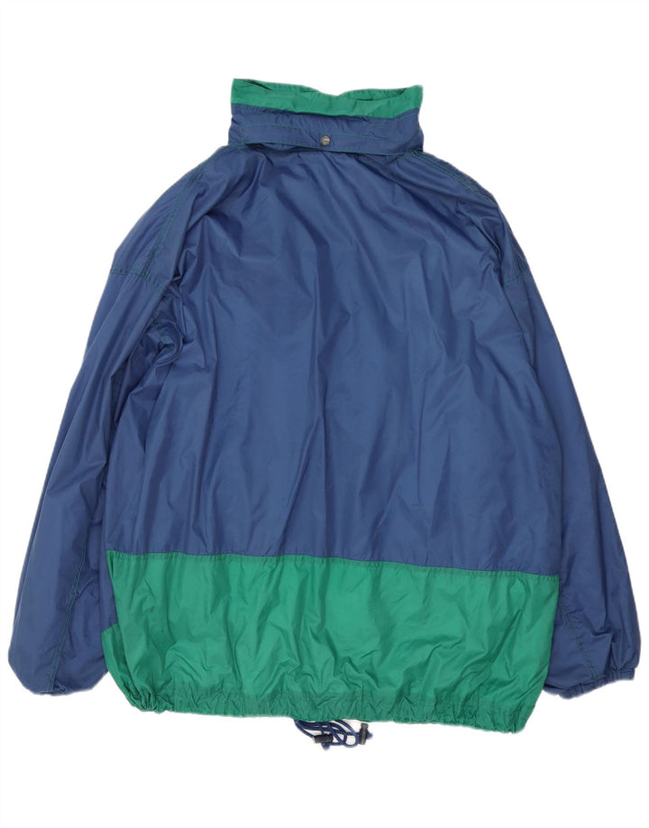 Marcel Clair Herren-Regenjacke mit lockerer Passform, UK 42, XL, Marineblau, Farbblock