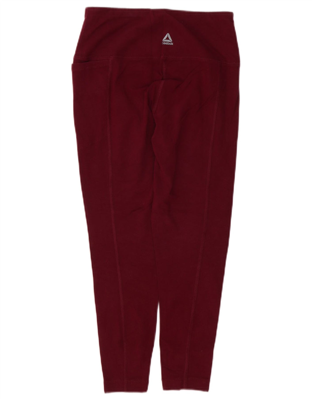 REEBOK Damen Crop Leggings UK 10 Small Burgund Baumwolle