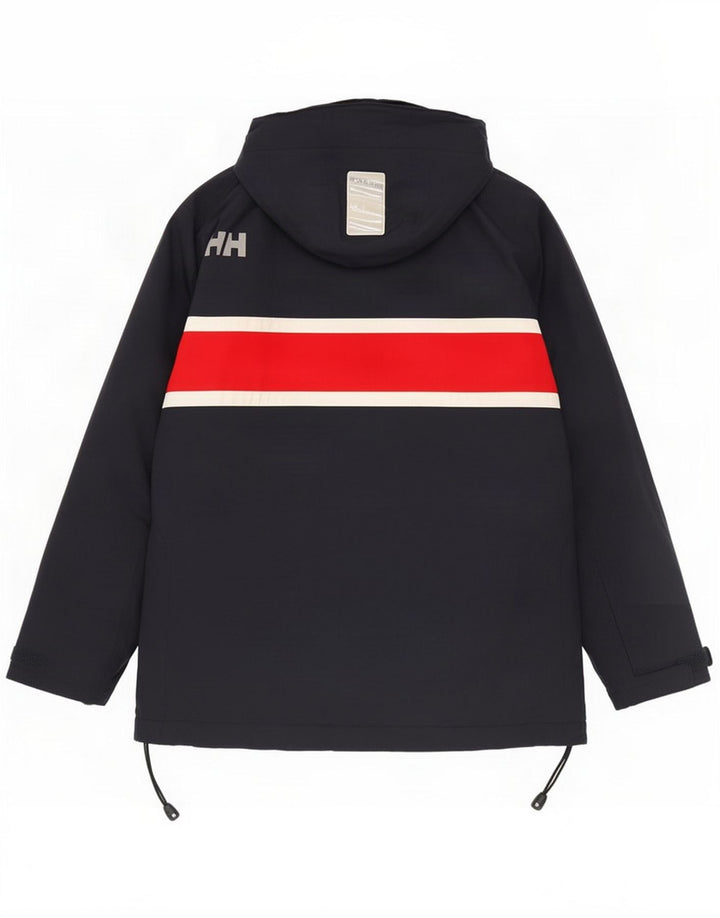 Helly Hansen Herren-Windbreaker-Jacke UK 40 Large Navy Blue Colourblock