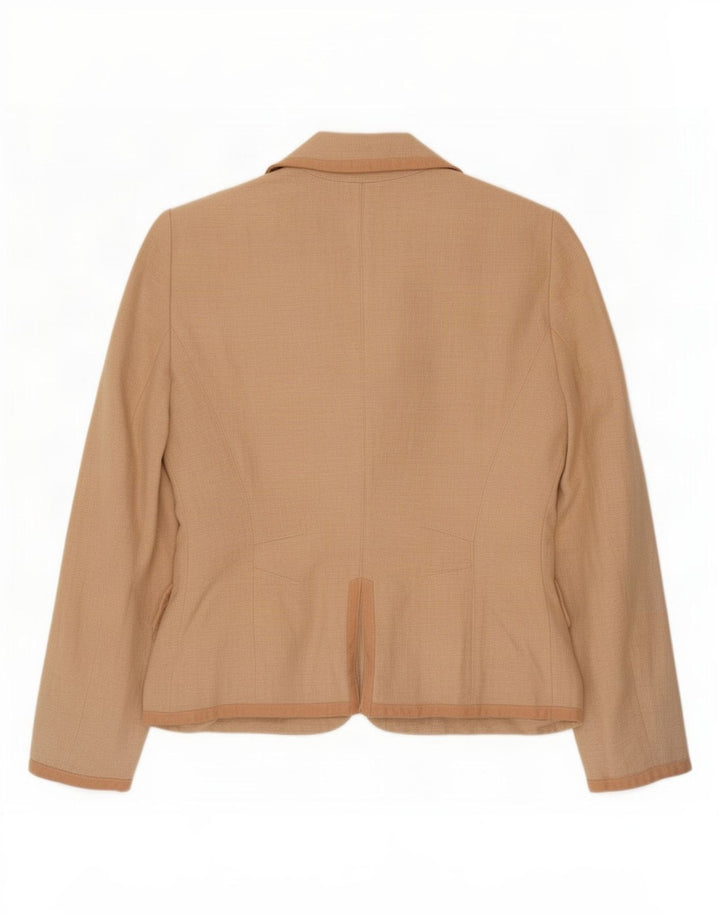 Max & Co. Damen-Blazerjacke mit 3 Knöpfen, Gr. 8, klein, rosa Leinen