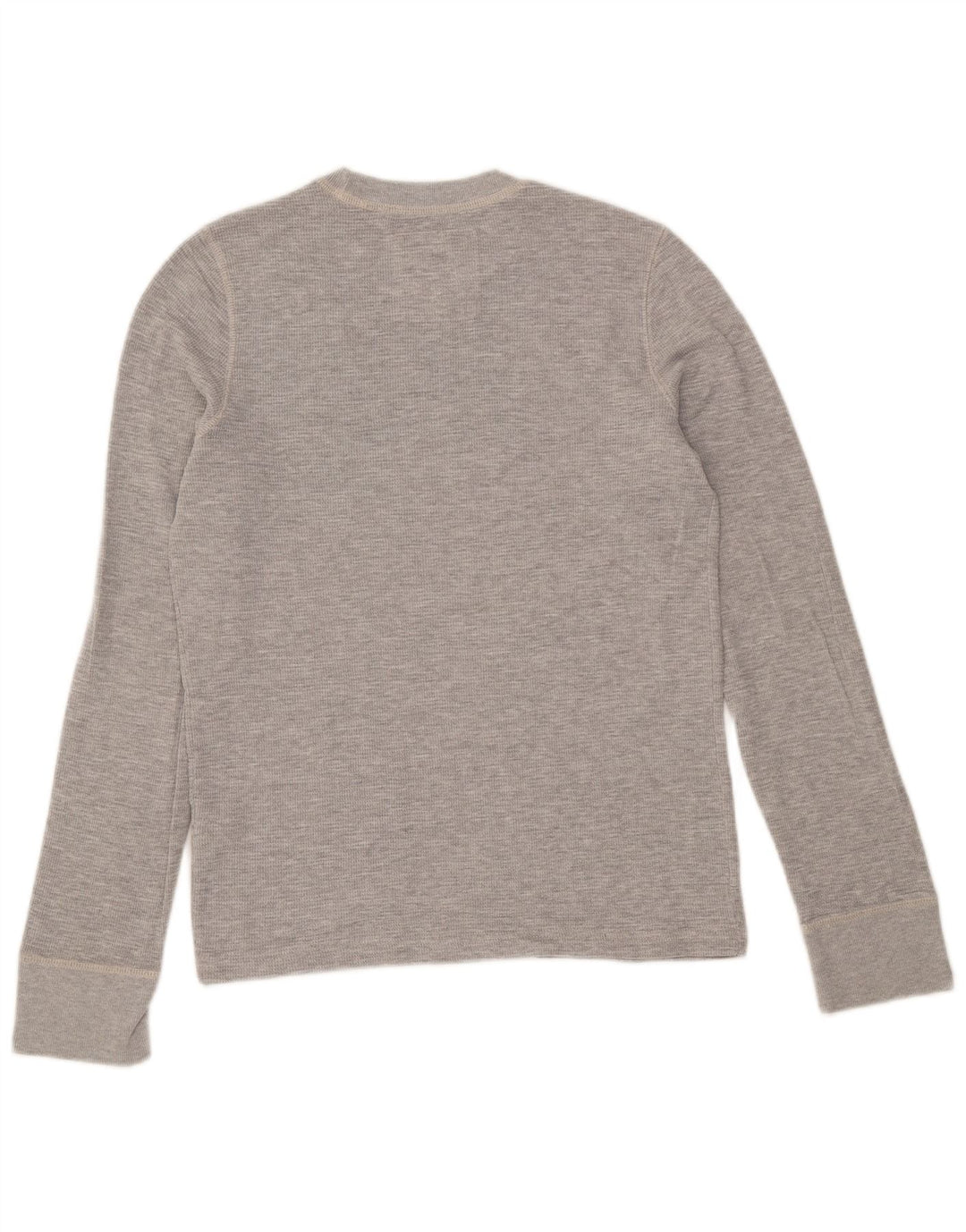 Hollister Herren-Oberteil, langärmelig, klein, graue Baumwolle