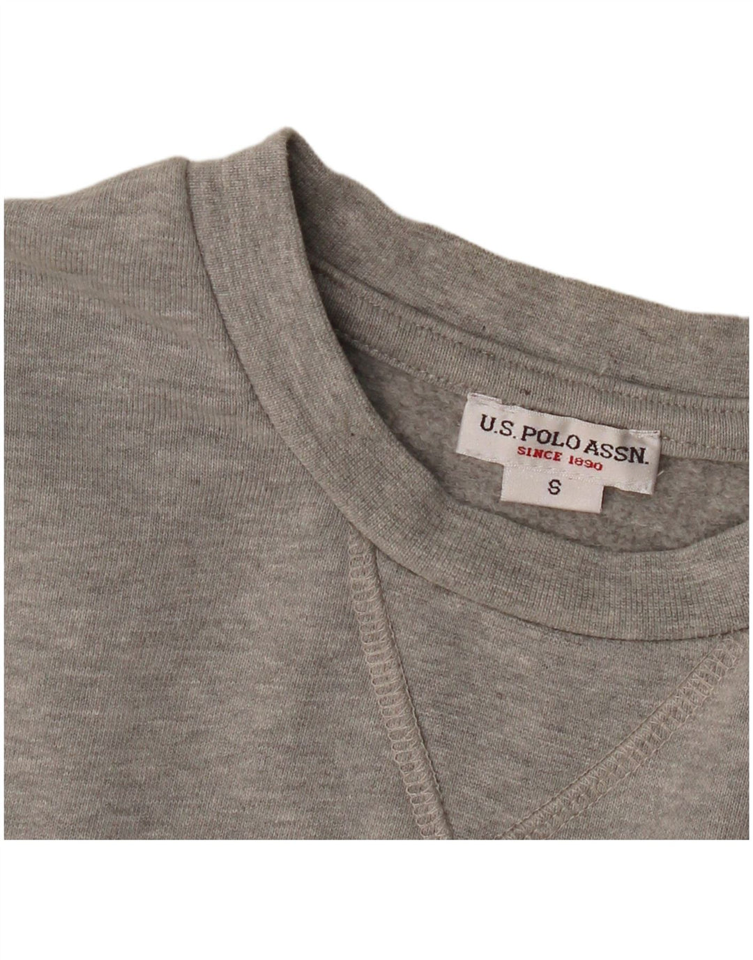 U.S. Polo Assn. Herren-Sweatshirt-Pullover, Größe S, Grau