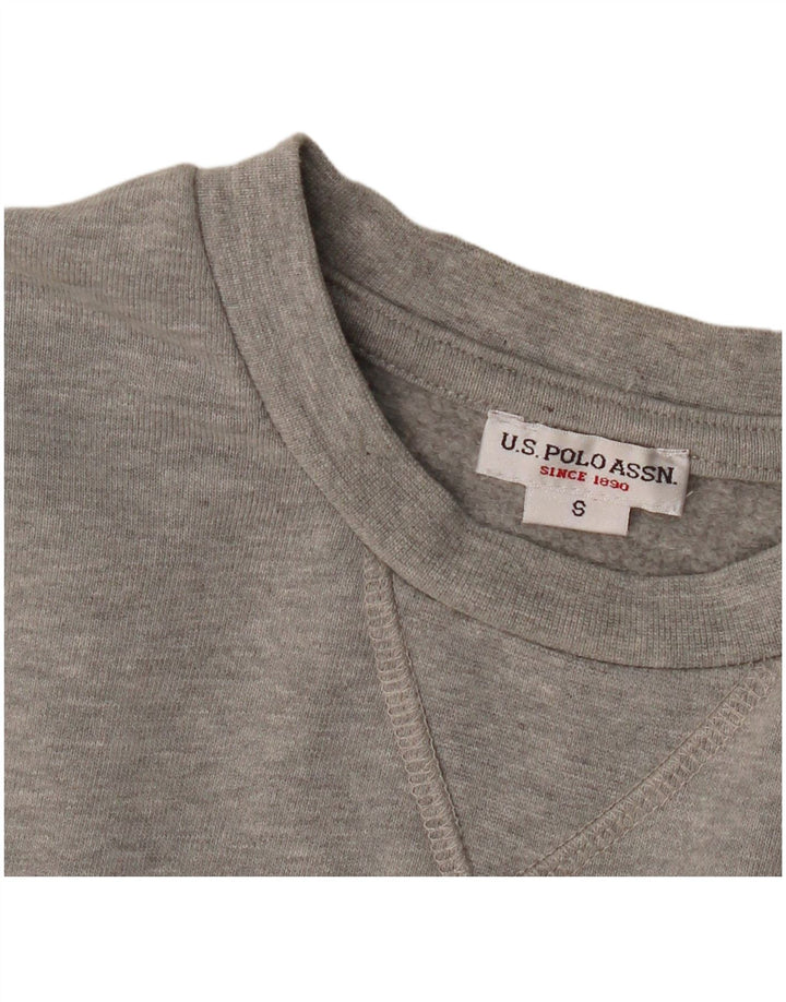 U.S. Polo Assn. Herren-Sweatshirt-Pullover, Größe S, Grau