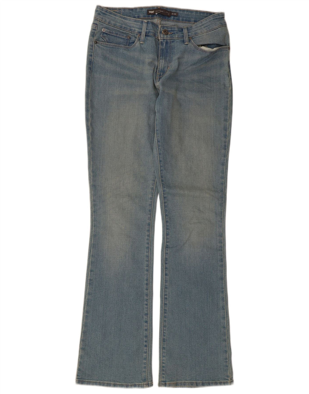 Levi's Damen Demi Curve Mid Rise Bootcut Jeans US 8 Medium W29 L32 Blau