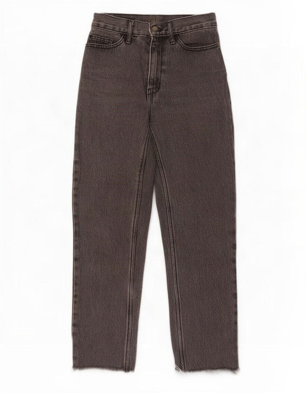 Calvin Klein Damen High Waist Straight Jeans W26 L27 Grau