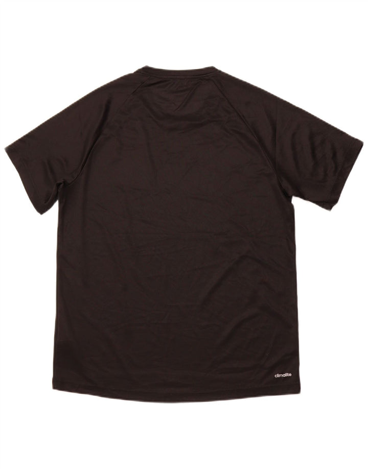 ADIDAS Herren Climalite T-Shirt Top Medium Schwarz Polyester Sport