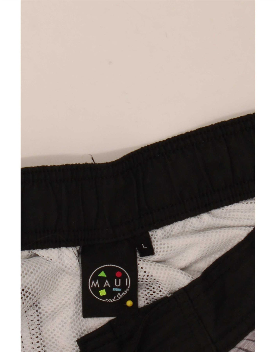 Maui and Sons Herren-Badeshorts, groß, orangefarbenes Blumenmuster, Polyester
