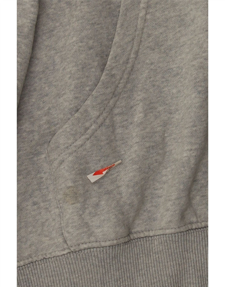 DC Herren-Kapuzenpullover mit Grafik, groß, grau gesprenkelte Baumwolle