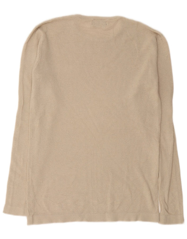 Zara Herren Top Langarm Mittel Beige