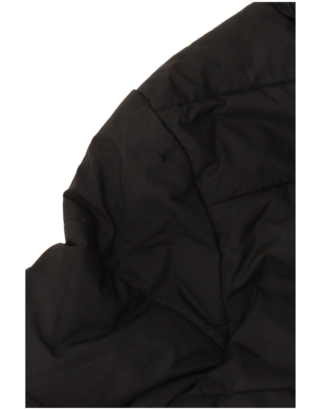 Adidas Jungen wattierte Jacke mit Kapuze, 11–12 Jahre, schwarzes Polyester