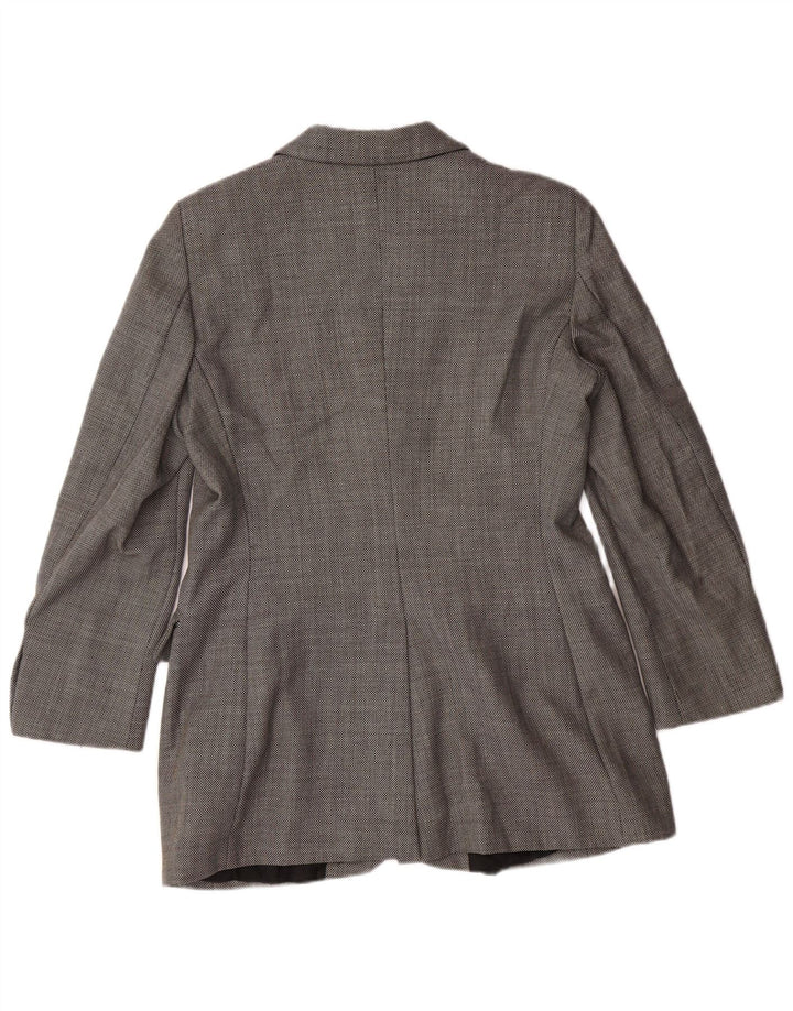 MOSCHINO Günstiger und schicker Damen-Blazer UK 14 Large Grey Classic