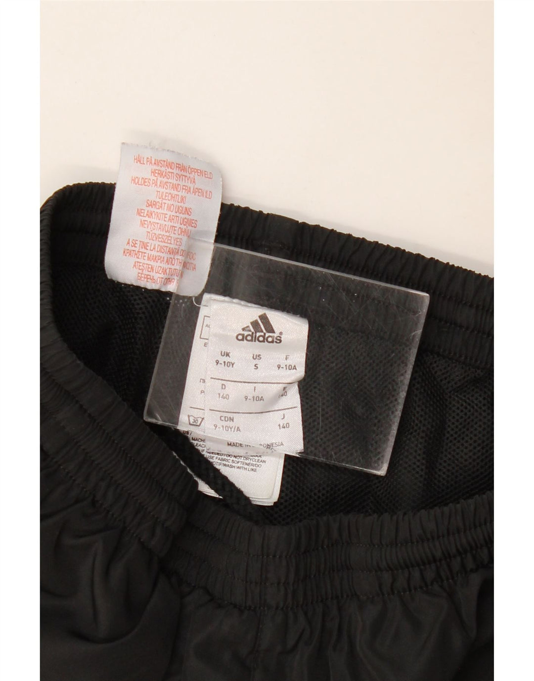 Adidas Jungen-Trainingshose, Jogginghose, 9–10 Jahre, schwarzes Polyester