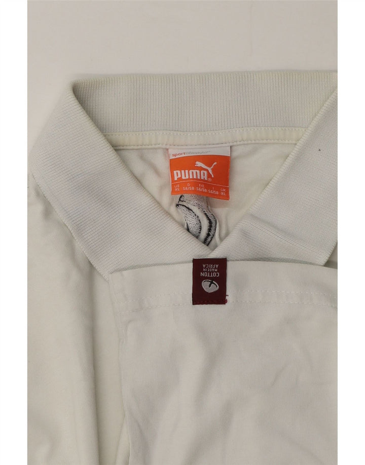 Puma Herren Poloshirt XL Weiße Baumwolle