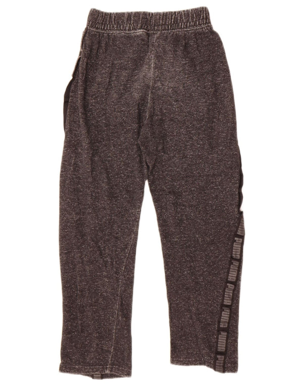 Puma Jungen Trainingshose mit Grafik, 7–8 Jahre, Größe S, schwarze Baumwolle