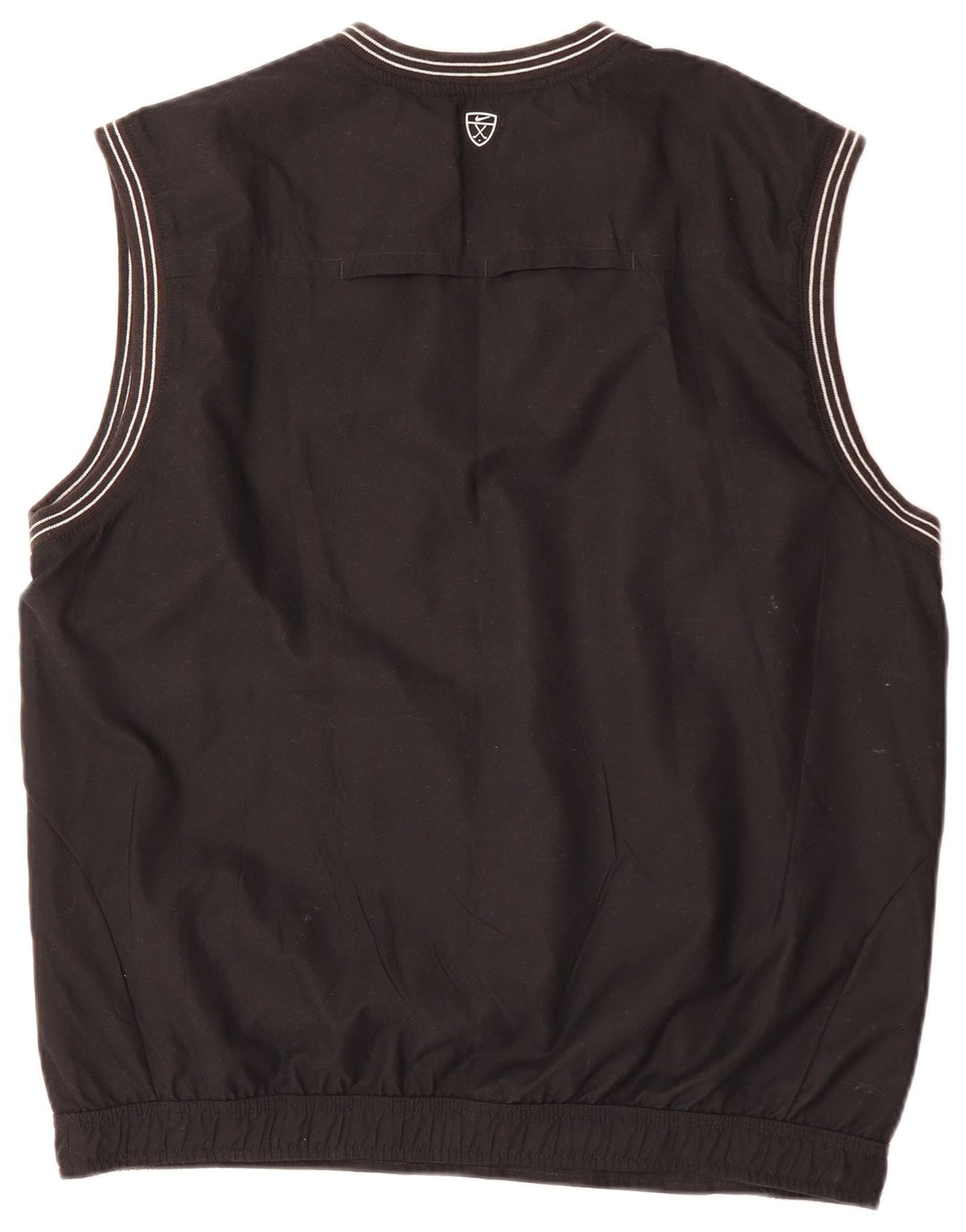 Nike Herren-Trainingsanzug, ärmellos, Pullover, UK, Größe 42/44, Größe L, Schwarz, Polyester