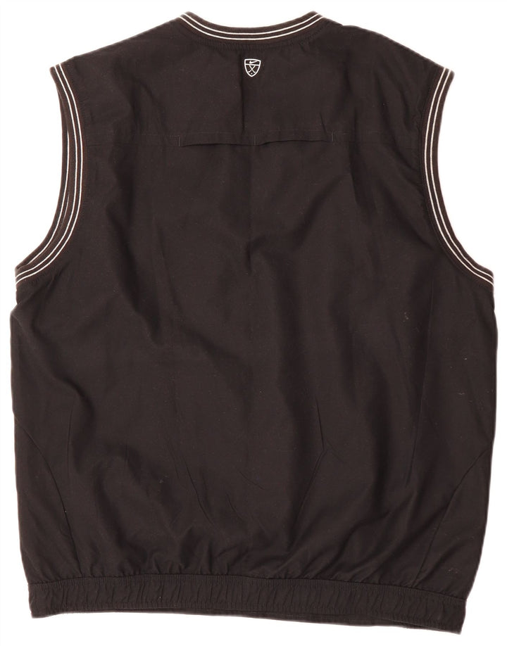 Nike Herren-Trainingsanzug, ärmellos, Pullover, UK, Größe 42/44, Größe L, Schwarz, Polyester