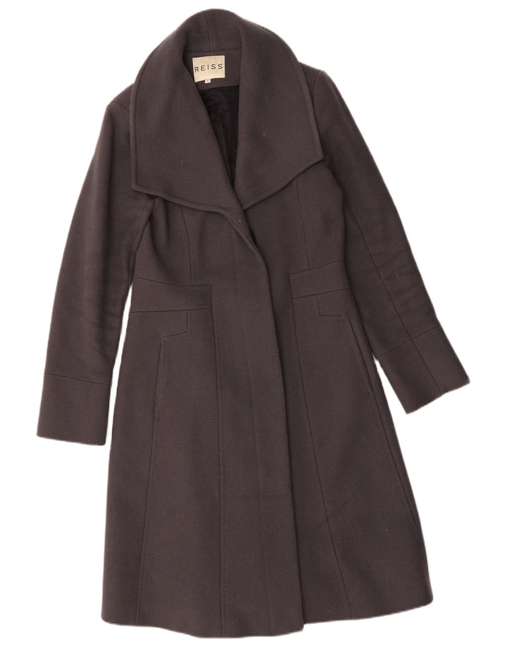 Reiss Damenmantel UK 14 Mittelgraue Wolle