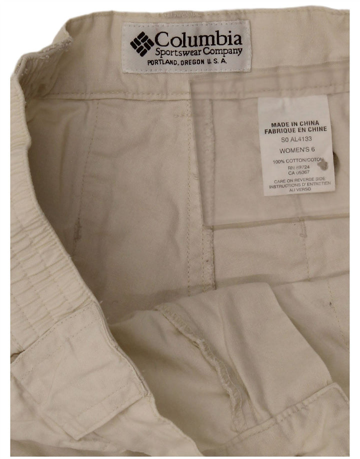 Columbia Damen Cargoshorts US 6 Medium W28 Beige Baumwolle