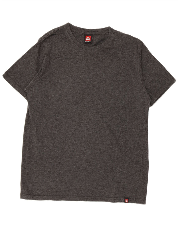 SALTROCK Mens T-Shirt Top Medium Grey Cotton