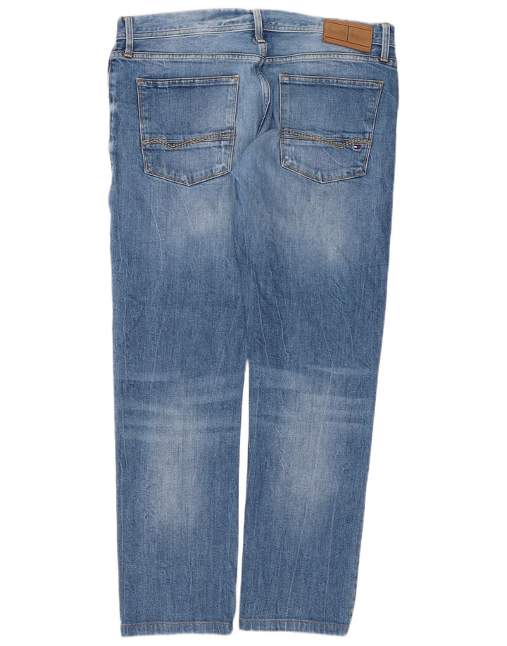 TOMMY HILFIGER Herren Sleenker Slim Jeans W33 L29 Blaue Baumwolle