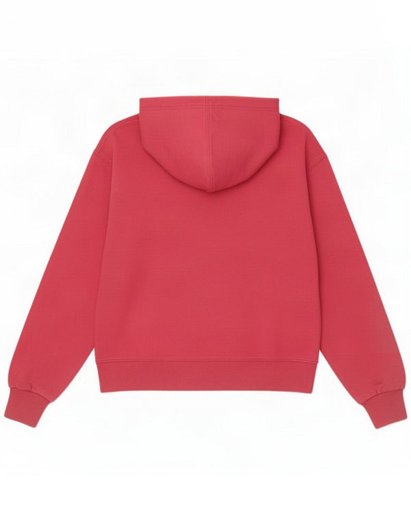 Diadora Damen-Kapuzenpullover mit Reißverschluss, UK 16, Größe L, Rosa, Baumwolle