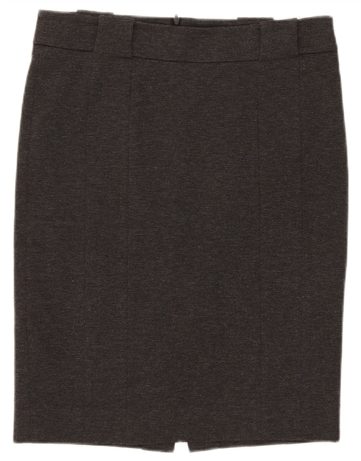 Zara Damen Bleistiftrock Large W30 Grau meliert