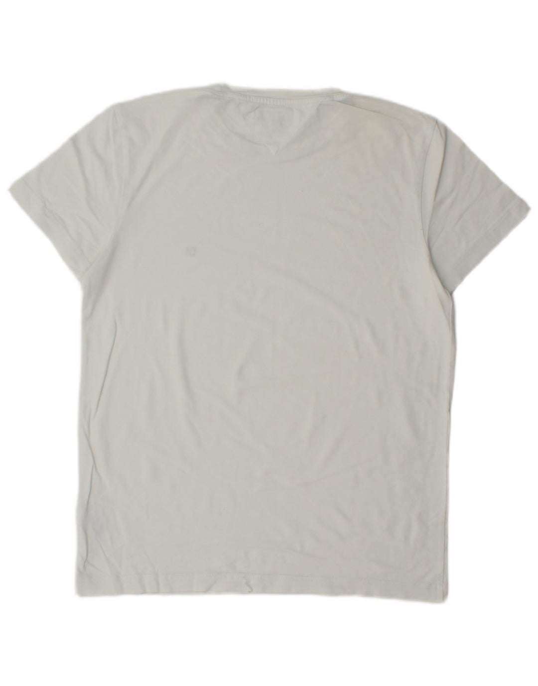Tommy Hilfiger Herren T-Shirt Top aus mittelweißer Baumwolle